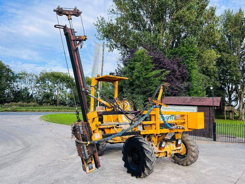 THWAITES ALL DRIVE 4WD DUMPER C/W HYDRAULIC POST DRIVER & PERKINS ENGINE *VIDEO*