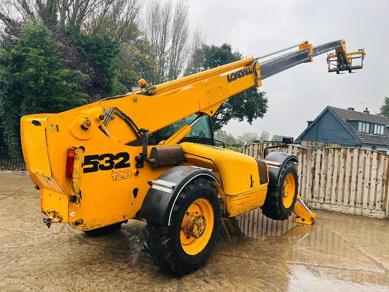 JCB 532-120 4WD TELEHANDLER *12 METERS, 6957 HOURS* C/W PALLET TINES *VIDEO*