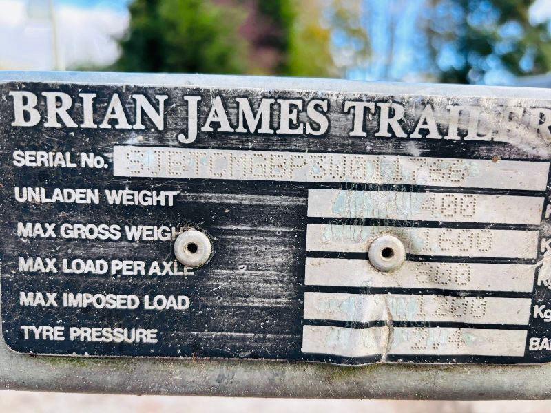 BRIAN JAMES TWIN-AXLE CAR TRANSPORTER TRAILER C/W LOADING RAMPS *VIDEO*