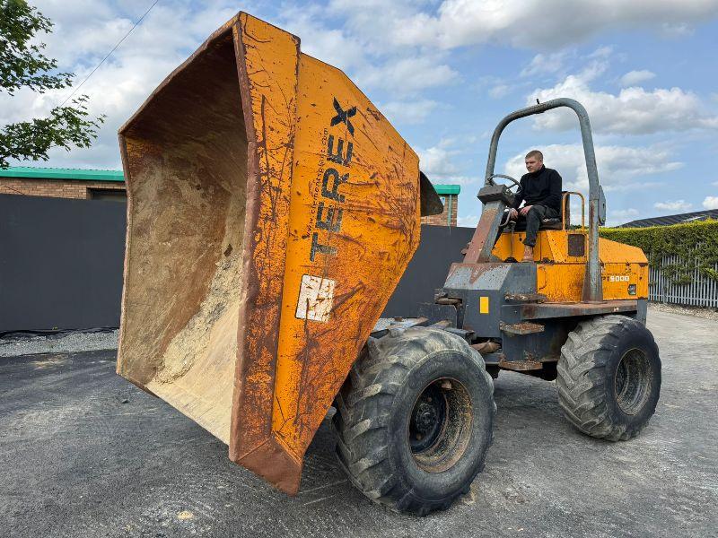 TEREX PT9000 9 TONNE STRAIGHT TIP DUMPER*C/W ROLL BAR*VIDEO*