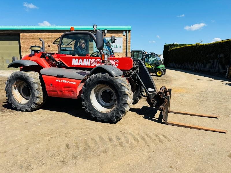 MANITOU MLT 627T TELEHANDLER*C/W PALLET TINES*YEAR 2011*VIDEO*