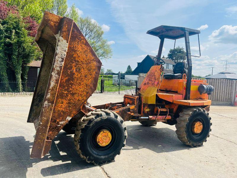 THWAITES 5 TON 4WD DUMPER C/W ROLE BAR & CANOPY *VIDEO*