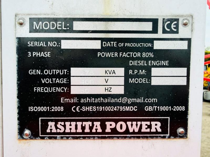 ASHITA POWER 275 KVA GENERATOR*YEAR 2023*3704 HOURS*VIDEO*