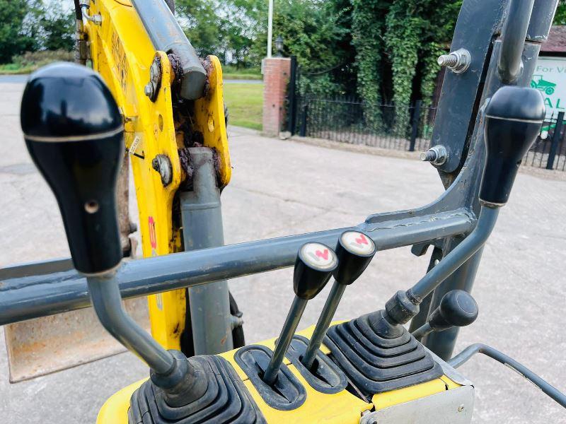 WACKER NEUSON 803 EXCAVATOR *YEAR 2017 , 2838 HOURS* C/W ROLE BAR *VIDEO*