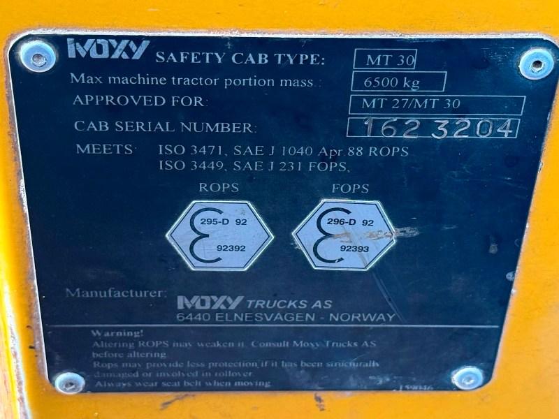 MOXY MT30 *C/W TEREX 120.2 TRIPLE PUSH OUT CRANE*VIDEO*