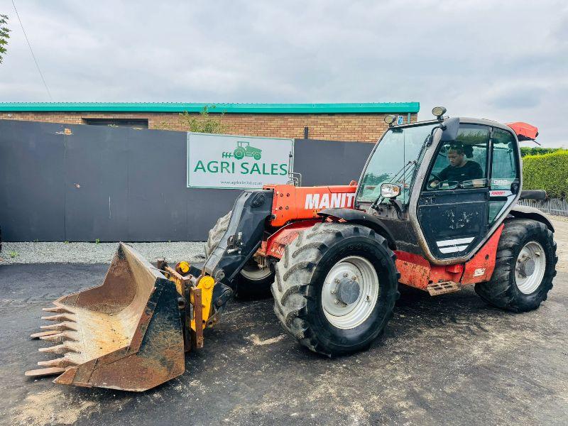 MANITOU MLT 741 TELEHANDLER*C/W BUCKET & PALLET TINES*VIDEO*