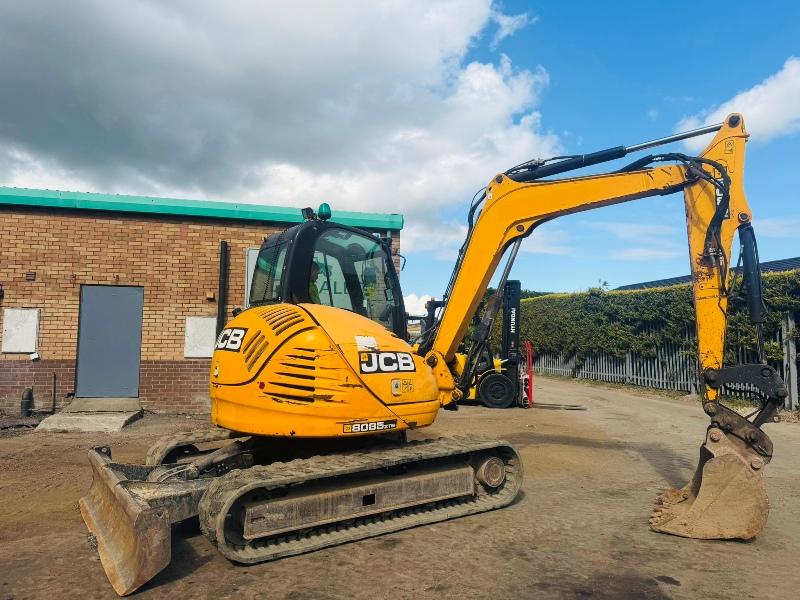 JCB 8085 ZTS EXCAVATOR*C/W BUCKET*YEAR 2012*VIDEO*