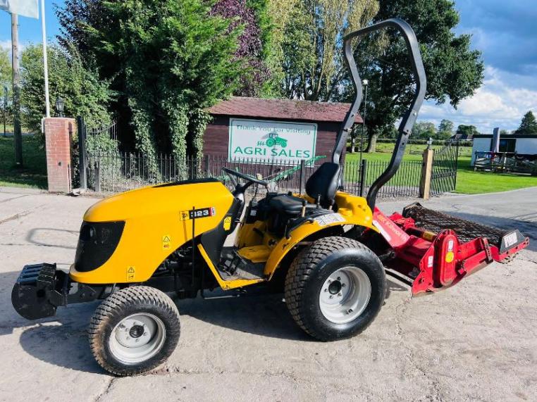 JCB 323HST 4WD TRACTOR *256 HOURS* C/W FRONT WEIGHTS & ROTOVATOR *VIDEO*