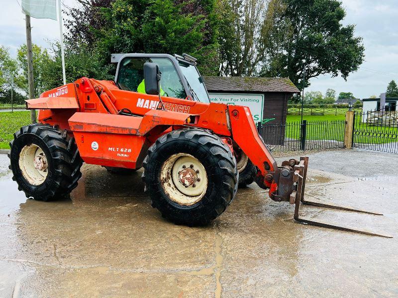 MANITOU MLT628T 4WD TELEHANDLER *AG-SPEC* C/W PICK UP HITCH *VIDEO*
