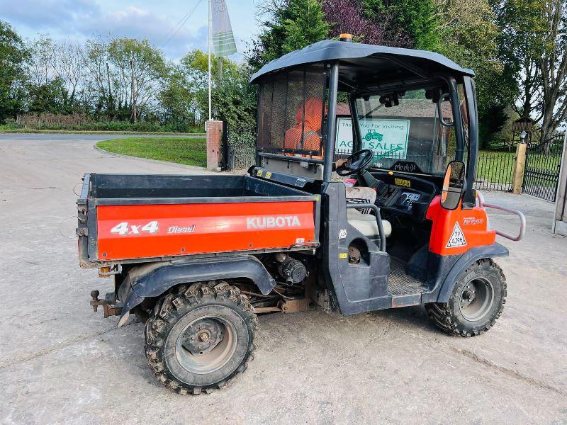 KUBOTA RTV900 4WD UTV *ROAD REGISTERED, YEAR 2011* C/W POWER STEERING *VIDEO*