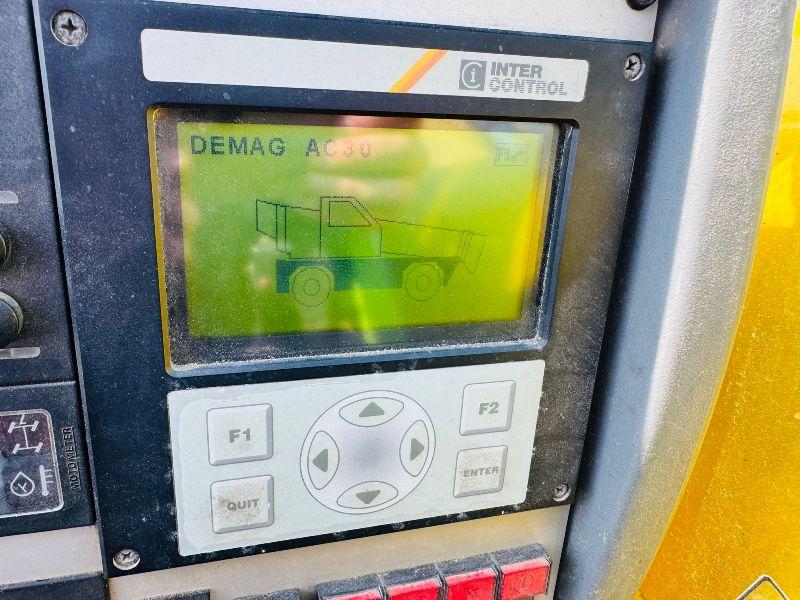 TEREX DEMAG AC30 MOBILE CITY CRANE*C/W SUPPORT LEGS*VIDEO*