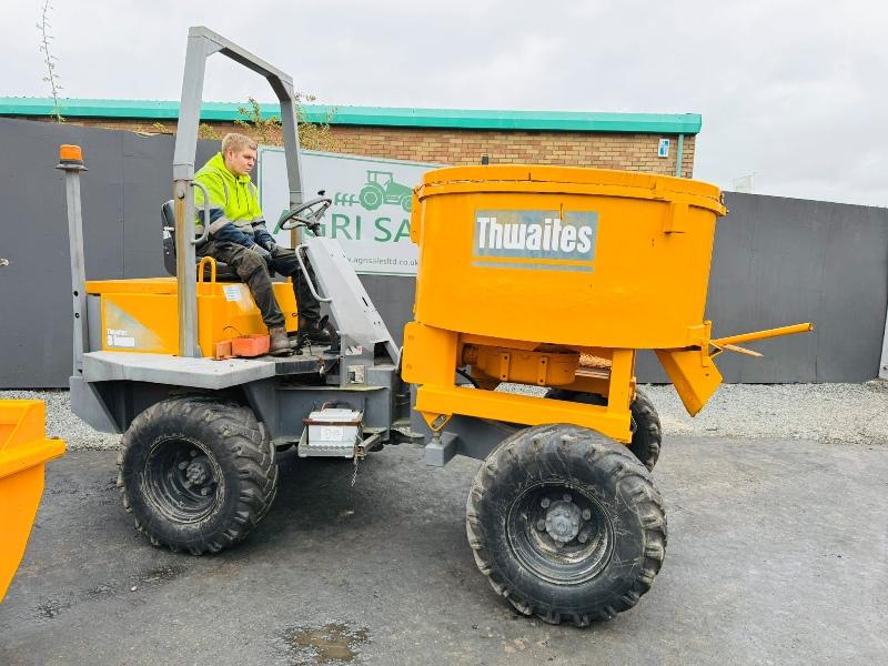 THWAITES MACH070 SITE DUMPER*C/W PAN MIXER AND SKIP*VIDEO*