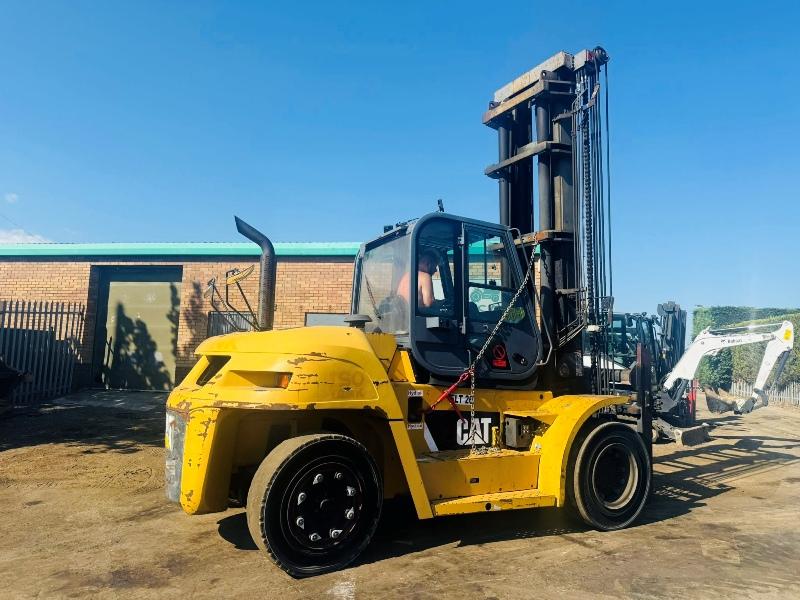 CATERPILLAR DP135N MASTED FORKLIFT*VIDEO*