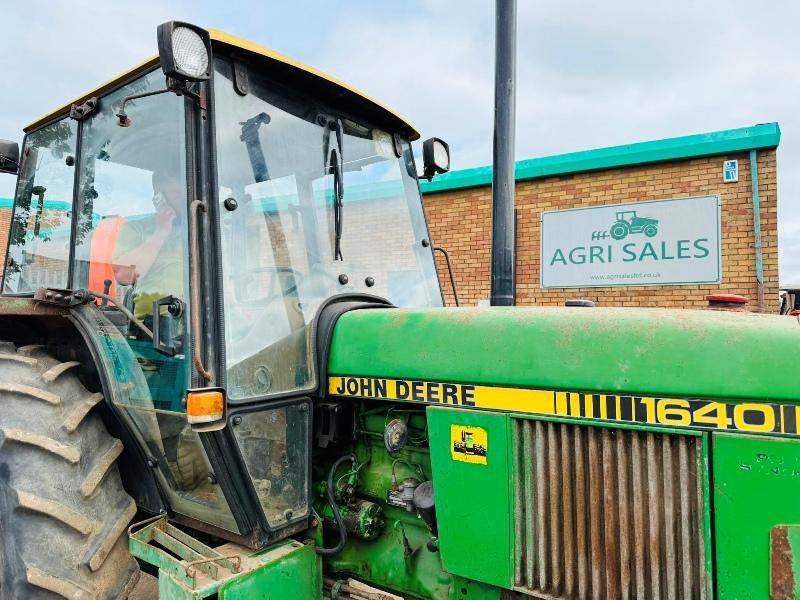 JOHN DEERE 1640 2WD TRACTOR*C/W REAR LINKAGE*VIDEO*