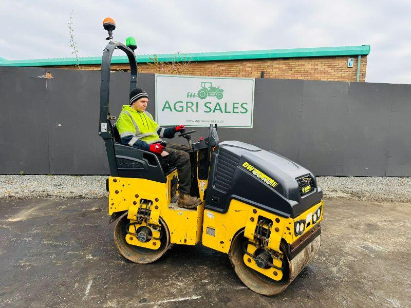 BOMAG BW 80AD-5 TANDEM ROLLER*YEAR 2014*C/W KUBOTA ENGINE*VIDEO*