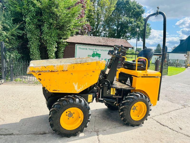 JCB 1THT 1 TON HIGH TIP DUMPER *YEAR 2016, 1147 HOURS* C/W ROLE BAR*VIDEO*
