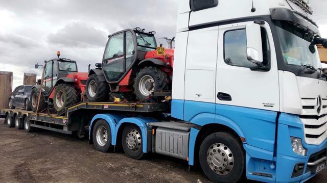 CUSTOMERS MACHINES GOING OUT FOR DELIVERY 