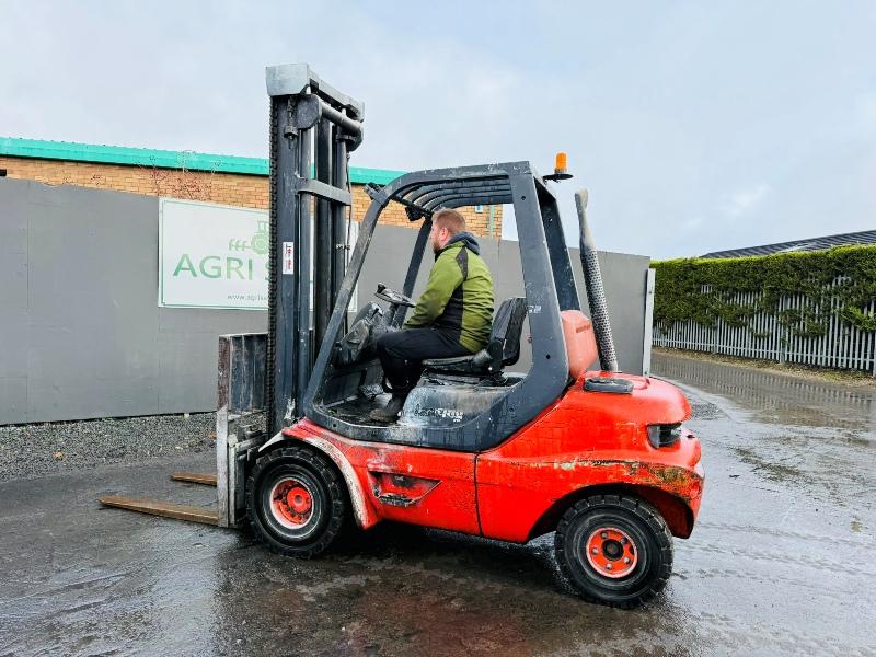 LINDE H30D-03 FORKLIFT*C/W PERKINS ENGINE*VIDEO*