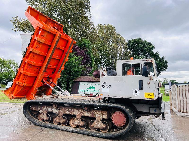 HITACHI CG100 TRACKED DUMPER C/W RUBBER TRACKS & REVERSE CAMERA *VIDEO*