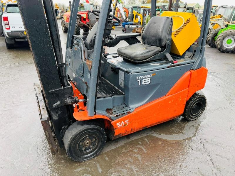 TOYOTA TRAIGO 48 18 ELECTRIC FORKLIFT*WONT CHARGE*VIDEO*