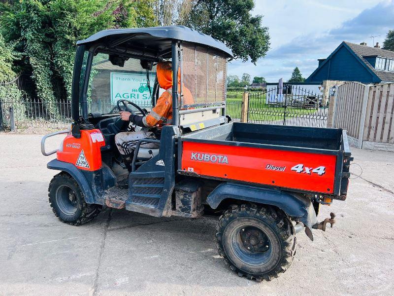 KUBOTA RTV900 4WD UTV *ROAD REGISTERED, YEAR 2011* C/W POWER STEERING *VIDEO*