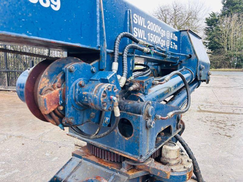 STATIC MARINE CRANE *C/W* PERKINS POWER PACK* OIL & DIESEL TANK*VIDEO*