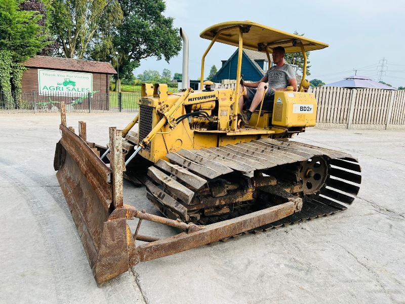 MITSUBISHI BD2P DOZER C/W STRAIGHT BLADE & TILT *VIDEO*