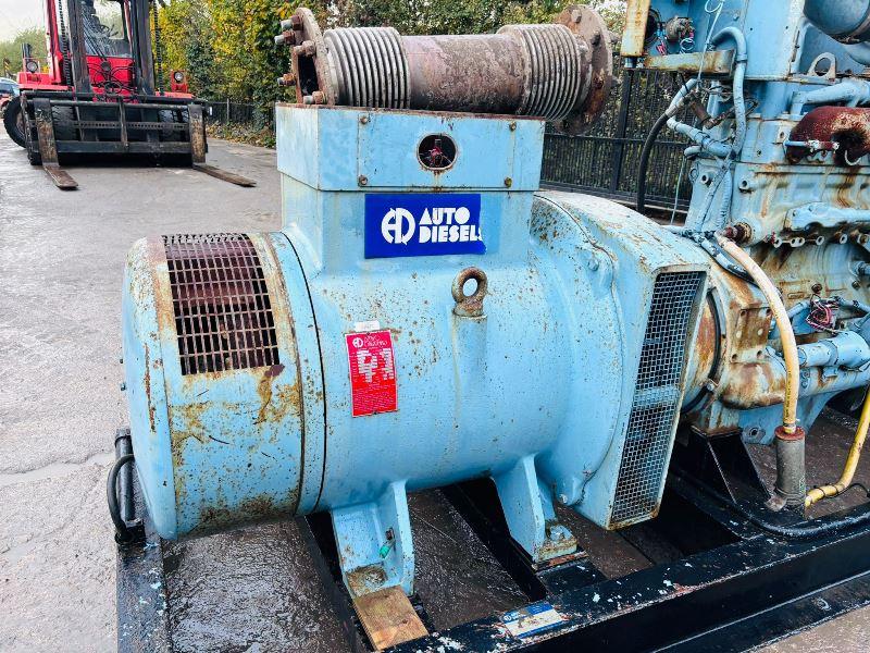 AUTO DIESEL 3604A 250KVA GENERATOR C/W CUMMINS ENGINE *VIDEO*