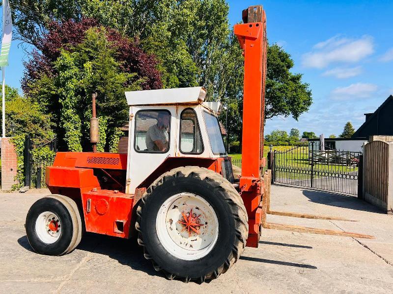 FINLAY F60 ROUGH TERRIAN FORKLIFT C/W TWO STAGE MAST *VIDEO*