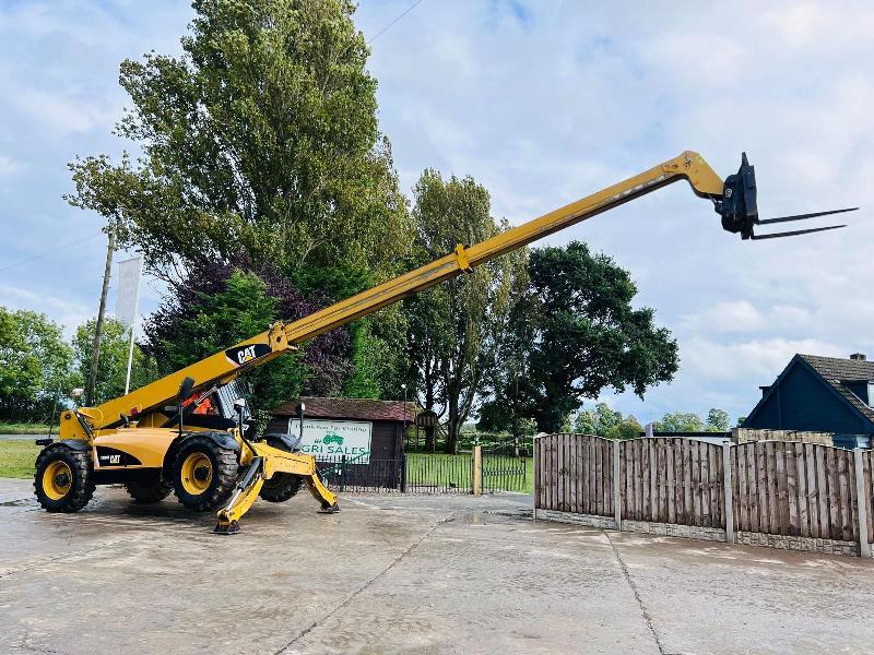 CATERPILLAR TH360B 4WD TRUBO TELEHANDLER *13.5 METER, 4399 HOURS*C/W PALLET TINES*VIDEO*