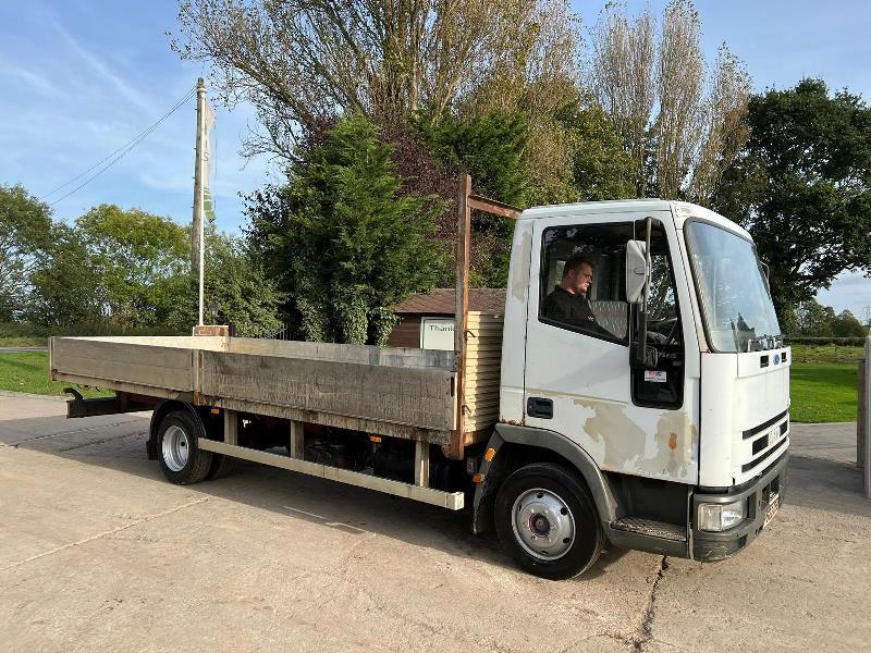 IVECO CARGO CGR75E15 4X2 FLAT BED LORRY C/W DROP SIDE BODY *VIDEO*