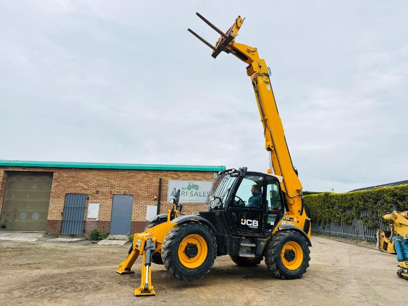 JCB 535-140HI-VIZ 4WD TELEHANDLER*14M REACH*YEAR 2014*C/W PALLET TINES*VIDEO*