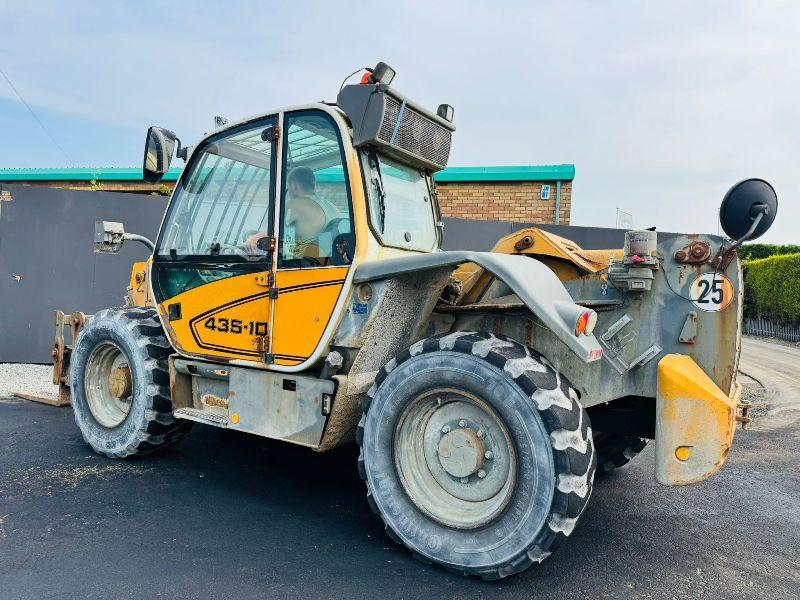 LIEBHERR 435-10 TURBO TELEHANDLER*C/W PALLET TINES*VIDEO*