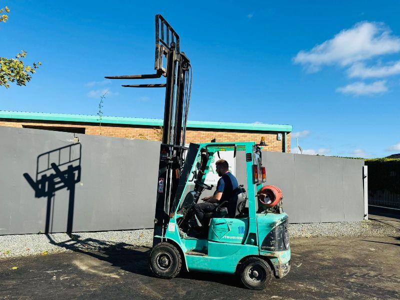 MITSUBISHI CASCADE SIDESHIFT FORKLIFT*C/W PALLET TINES*VIDEO*