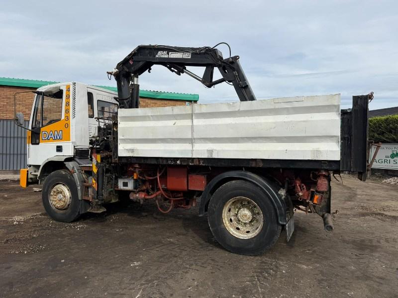 IVECO 18E 3 WAY TIPPER*C/W ATLAS CRANE*VIDEO*