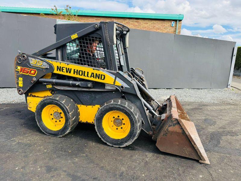 NEW HOLLAND L160 SKIDSTEER LOADER*C/W BUCKET*VIDEO*