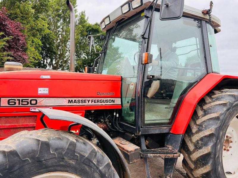 MASSEY FERGUSON 6180 4WD TRACTOR *5576 HOURS* C/W FRONT LINKAGE*VIDEO*