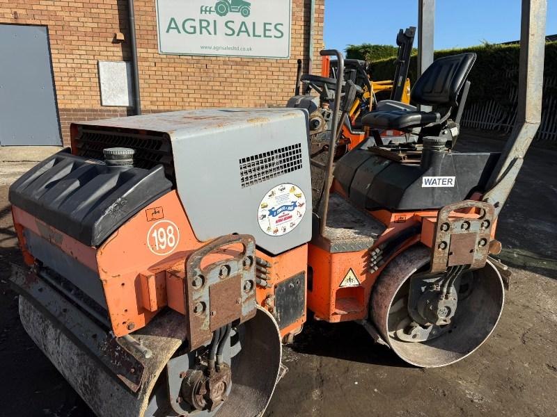 HAMM HD12 DOUBLE DRUM ROLLER *2111 HOURS*C/W ROLL BAR*VIDEO*