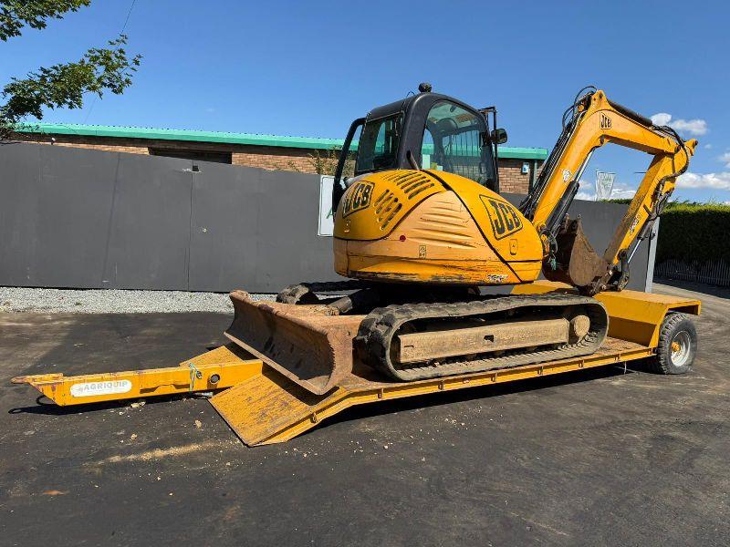 16FT FLAT DROPBED PLANT DIGGER/TRACTOR LOWLOADER TRAILER*VIDEO*