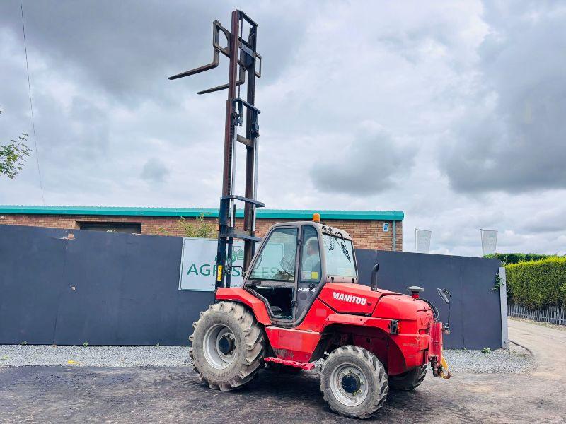 MANITOU M26-4 4X4 FORKLIFT*READING 2932 HOURS*C/W PALLET TINES*VIDEO*