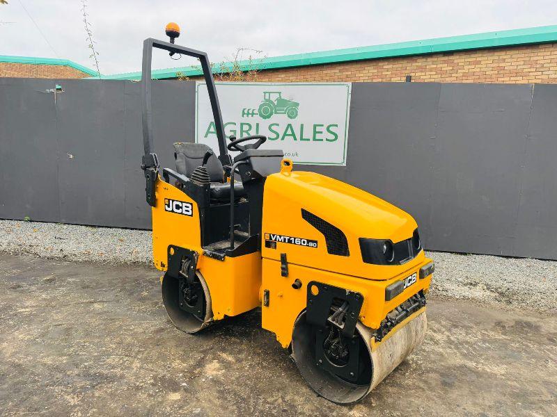 JCB VMT 160-80 DOUBLE DRUM ROLLER*YEAR 2016*VIDEO*