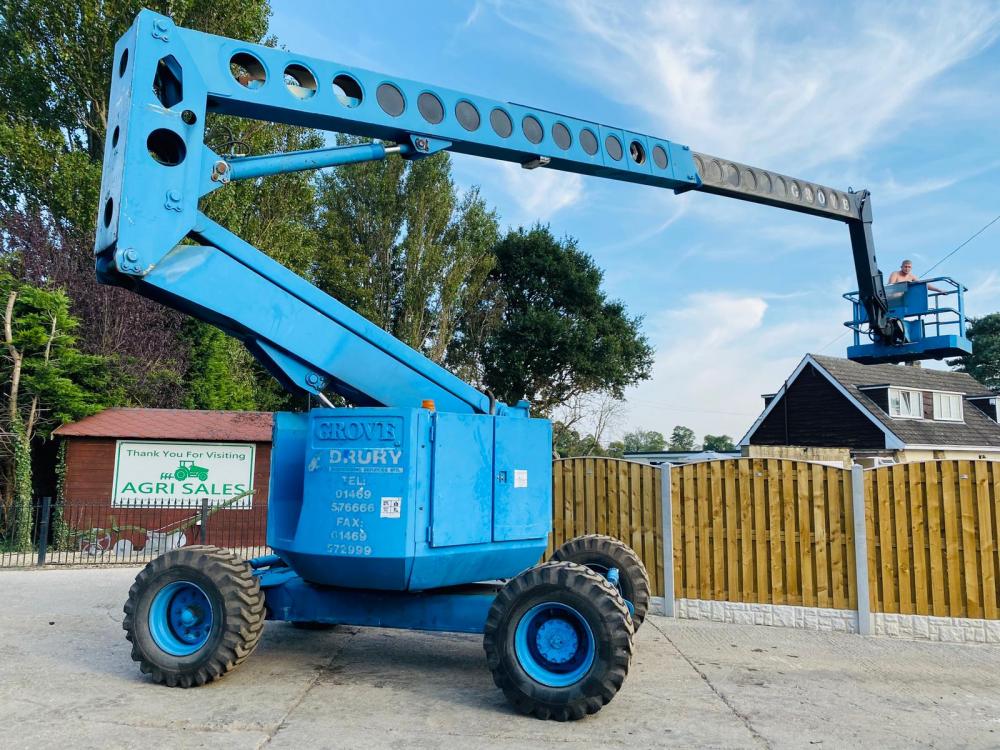 GROVES 20 METER CHERRY PICKER C/W 4 WHEEL STEER