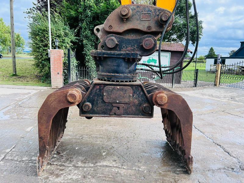 JCB JS220 TRACKED EXCAVATOR *4737 HOURS* C/W QUICK HITCH & ROTATING SELECTOR GRAB *VIDEO*