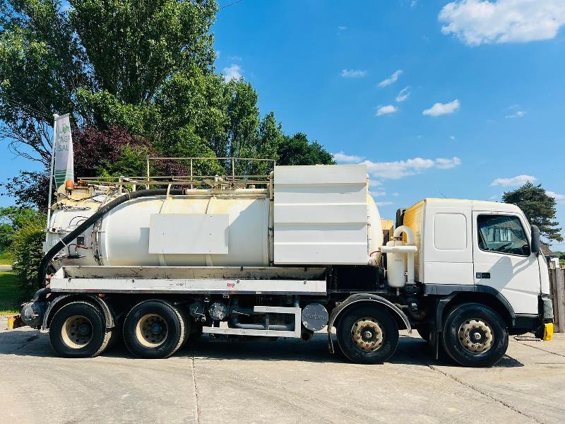 VOLVO FM12 8X4 DOUBLE DRIVE VACUM TANKER LORRY *4000 GAL CAPACITY*VIDEO*