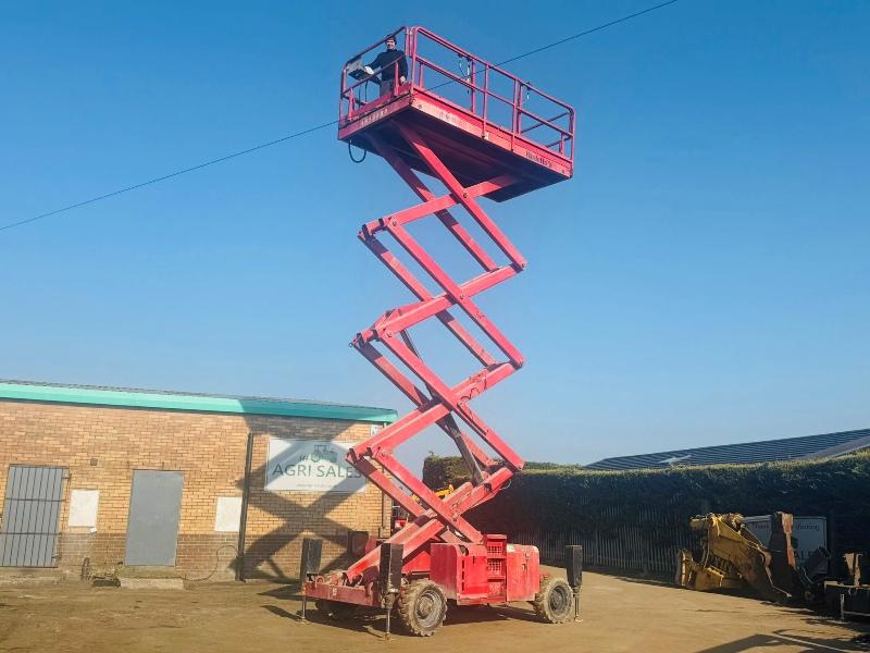 HAULOTTE H15SX SCISSOR LIFT*C/W 4 SUPPORT LEGS*VIDEO*