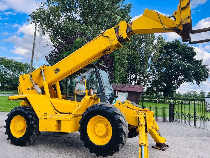 JCB 530-120 4WD TELEHANDLER *12 METERS* C/W PALLET TINES *VIDEO*