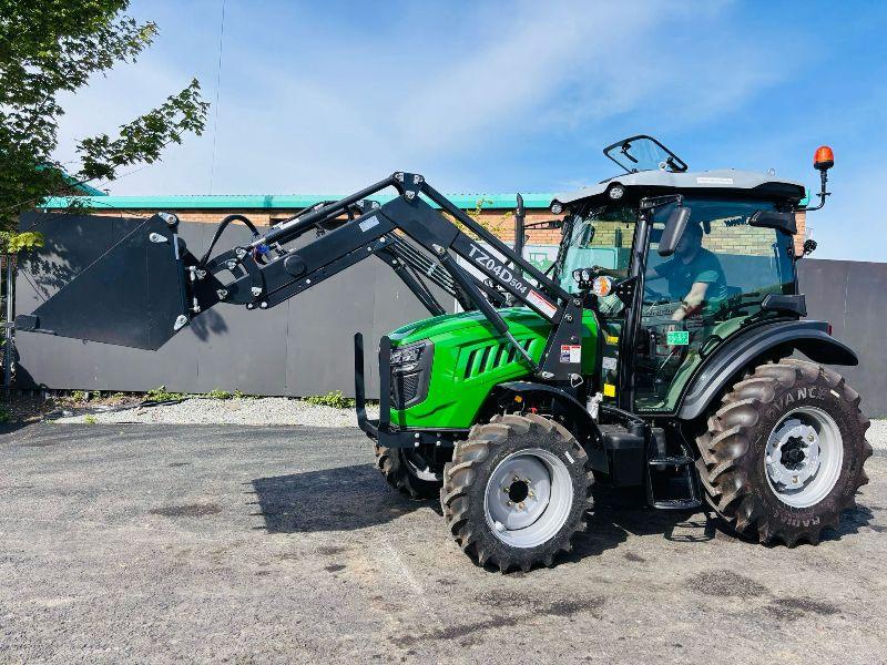 NEW *UNUSED*SIROMER TZ04D FRONT LOADER TRACTOR *C/W LOADER AND 3 IN 1 BUCKET*VIDEO*