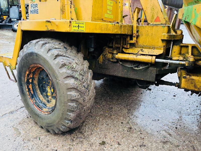 WINGET 6000 4WD DUMPER C/W PERKINS ENGINE (ENGINE RUNS, NO DRIVE)