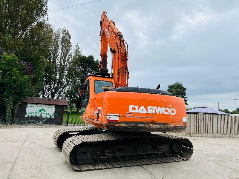 DAEWOO SOLAR 220LC-V EXCAVTOR C/W BOG MASTER TRACKS *VIDEO*