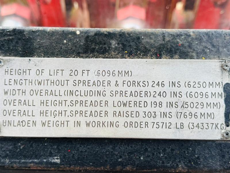 LANSING TR25 2 STAGE MASTED FORKLIFT*C/W PALLET TINES*VIDEO*